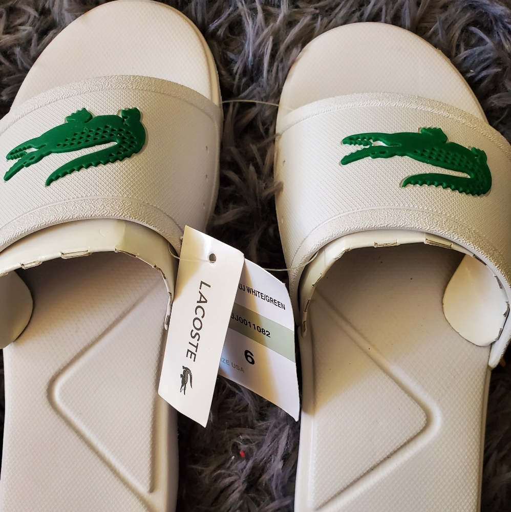 NEW LACOSTE (IZOD) SLIDES SIZE 6